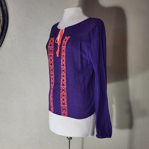 Decree Boho Top Purple Size M - Picture 8 of 15
